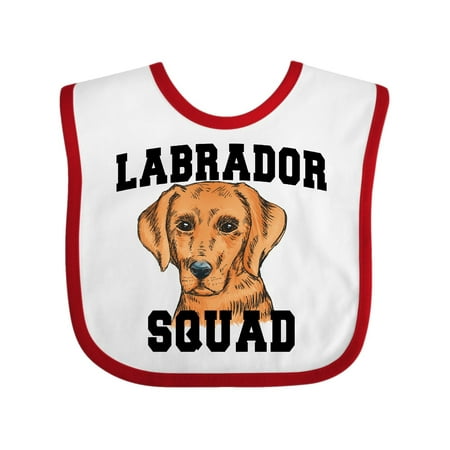 

Inktastic Dog Labrador Squad Gift Baby Boy or Baby Girl Bib