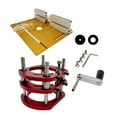 thumbnail image 3 of Aluminum Alloy Router Table Insert Plate ,Lifting Platform Stand ,Router lifting system for 64-66mm Diameter Motors, Trimming drill Novices Aureate, 3 of 9