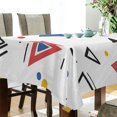 thumbnail image 5 of Yayeee Tablecloths 60" x 90" Rectangle Wrinkle Resistant Party Table Cover, Colorful Geometric, 5 of 8