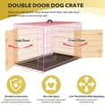thumbnail image 7 of YRLLENSDAN 48 inch XXL Dog Crate Extra Large Dog Crate for Large Dog Foldable Dog Crate with Divider Metal Dog Crate XXL Large Dog Kennel Indoor Large Dog Cage,Pink, 7 of 7