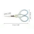 thumbnail image 2 of Unique Bargains 1 Pc Women Embossed Scissors Eyebrow Trimmer Scissors For Bathroom Stainless Steel Blue, 2 of 4