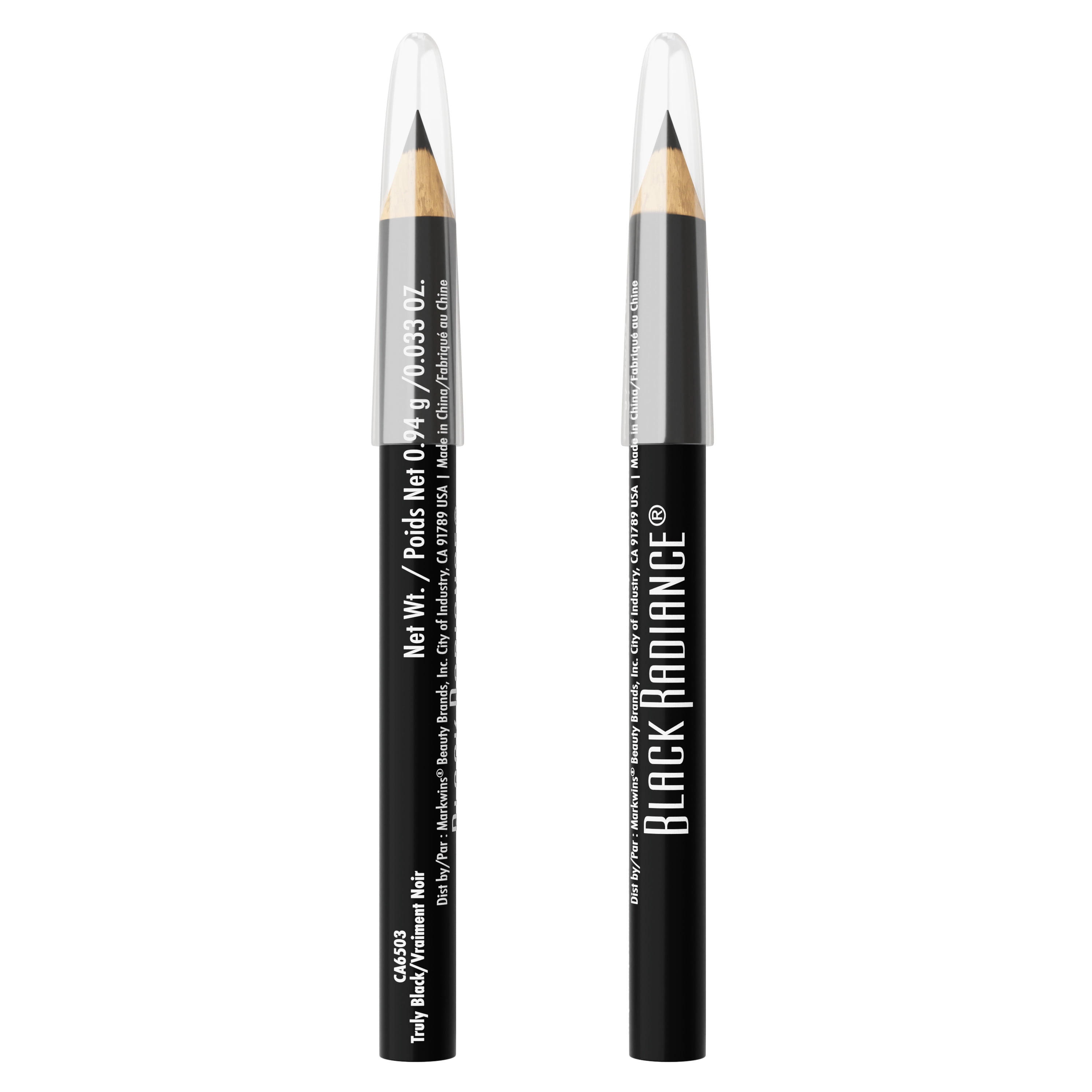 (3 pack) Black Radiance Twin Pack Eyeliner Pencil - Truly Black