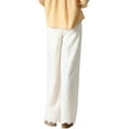 thumbnail image 2 of See U Soon womens  Scallop Hem Trouser, m, Beige, 2 of 3