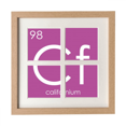 thumbnail image 1 of Quimica elementos actínidos período mesa CALIFORNIUM CF Pantalla de escritorio de pared de marco 4 aperturas, 1 of 4