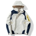 thumbnail image 2 of WTOBBY Ladies' Loose Comfortable Windproof Waterproof Outdoor Jacket, Ideal for Casual Fashion, Hiking, and All-Season Use,Beige L, 2 of 5