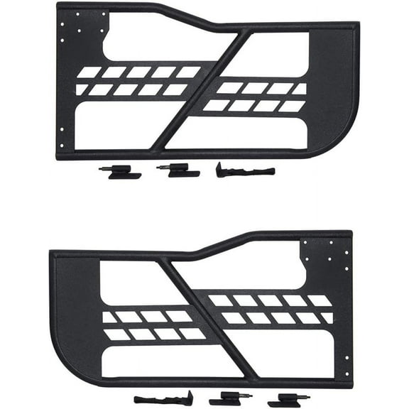 Kselythan Off Road Front Doors Compatible with 2018-2022 Wrangler JL, 2 Door - Set, Fat Tube Half Doors for Adventure