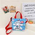 thumbnail image 1 of Sanrioed-Bolso de mano de Hello Kitty para niña, bandolera de lona con estampado de dibujos animados, Kuromi, Cinnamoroll, 1 of 4