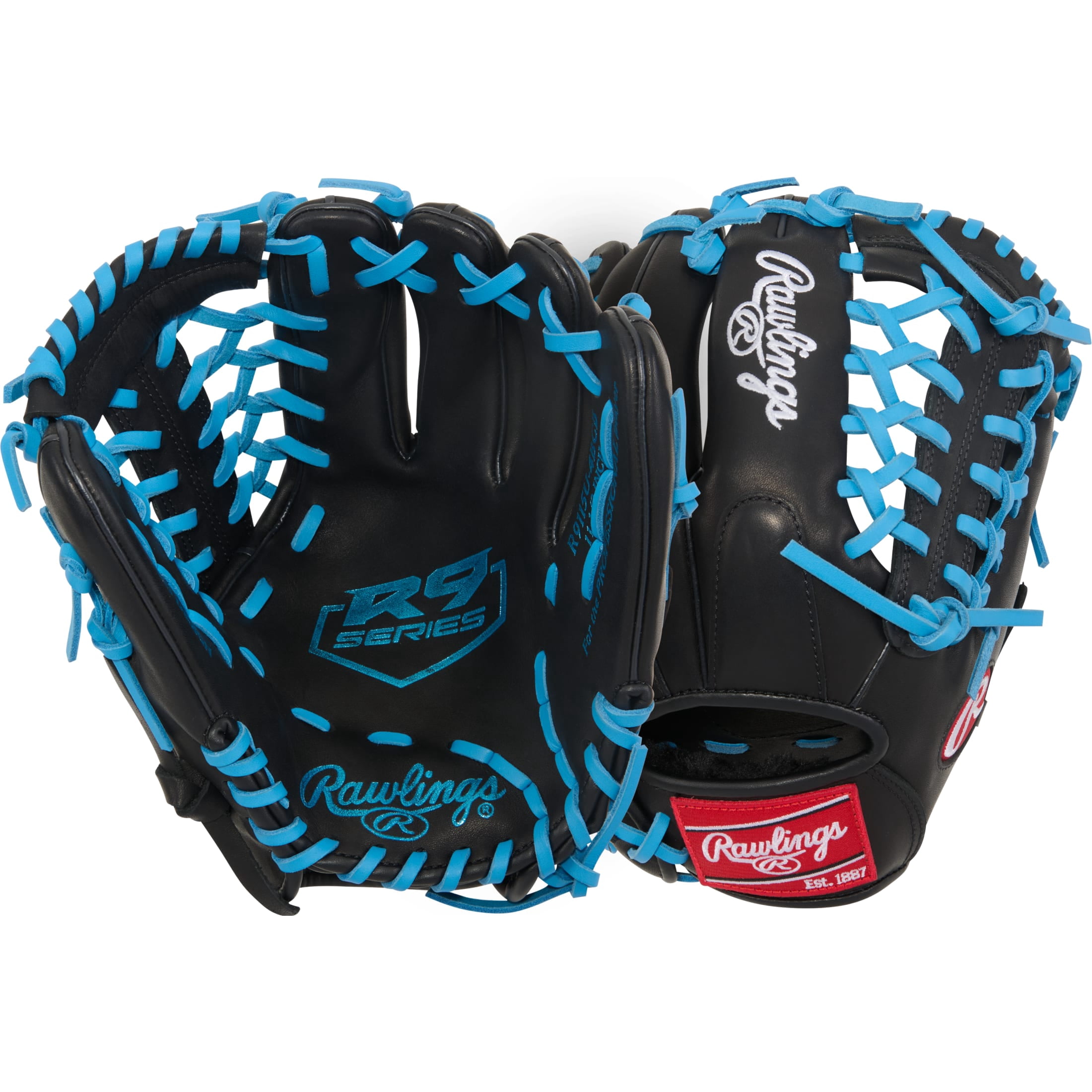 Rawlings R9 11.5-Inch Infield Glove | 200 Pattern | RHT | Black