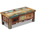 thumbnail image 4 of vidaXL Coffee Table Vintage End Table Sofa Table with Drawers Solid Wood Mango, 4 of 7