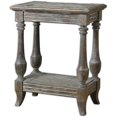 thumbnail image 1 of Uttermost Table d'Appoint en Bois de Sapin Martonio Vieilli en Calcaire Ciré, 1 of 9