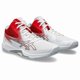 thumbnail image 1 of ASICS Volleyball Shoes V-SWIFT FF MT 4 White/RED 1053A064 101 US 4 - 14 New, 1 of 6