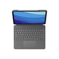 thumbnail image 2 of Logitech Combo Touch iPad Pro 11-inch (1st, 2nd, 3rd, 4th gen) Keyboard Case - Detachable Backlit Keyboard - Oxford Grey, 2 of 10