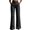 Black, variant on Womens Capri Pants for Women Cotton Flare Cigarette - Zip Fly Business Navy S