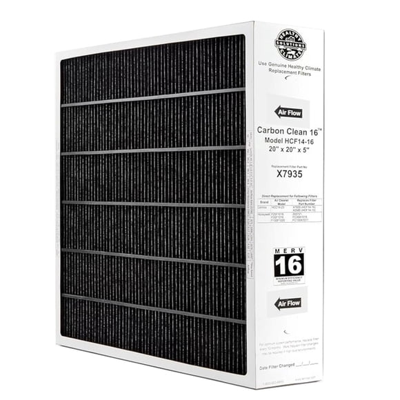 Filtro de aire Healthy Climate X7935 MERV 16 Carbon Clean
