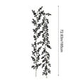 thumbnail image 3 of Cinvoph 6ft Christmas Berry Garland, 60 Tip Flexible Artificial Berry Vine, Winter Berry Garland for Mantle Xmas Tree Window Door Hanging Indoor Outdoor Holiday Decor, Black, 3 of 8