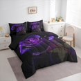 thumbnail image 3 of Castle Fairy Boys Girls Floral Purple Rose Twin Bedding Sets 7-Piece,Romantic Flowers Bedding Comforter Set Microfiber,Chic Flowers Blossoms Breathable Sheet Sets,Luxury Bedroom Decor,Reversible, 3 of 8