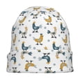 thumbnail image 7 of Xecao Farm Roosters Print Beanie Knitted Hat for Men Women, Winter Fashion Knit Cuffed Caps Unisex, 7 of 7