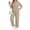 Khaki, variant on Uvplove Women's Plus Size 2 Piece Hoodie Outfits - Ribbed Knit Hooded Sweatshirt & Wide Leg Pants Set, Cozy Fall Winter Loungewear,Green,3XL