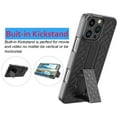 thumbnail image 3 of Njjex for iPhone 16 16 Pro Max SE 2 2020 15 14 11 12 13 Pro Max XR 7 8 Plus Cases Holster Belt, [Heavy Duty] ShockProof Hybrid [Swivel Belt Clip] Holster [Kickstand] Armor Case Cover for Apple -Black, 3 of 6