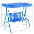 thumbnail image 3 of Columpio Infantil de Acero Azul Costway con Toldo 2 Plazas, 3 of 10