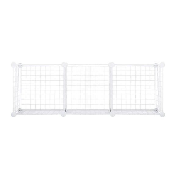 Rubbermaid 3-Piece Stackable Modular Storage Cube Set, White