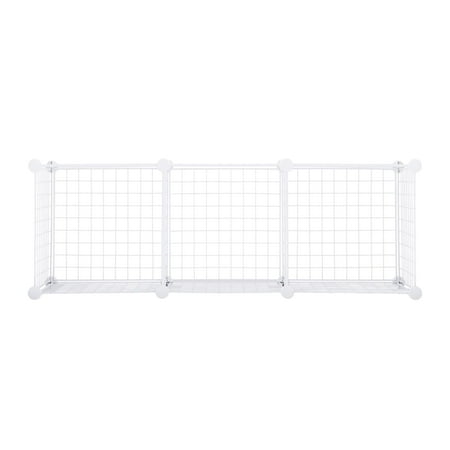 Rubbermaid 3-Piece Stackable Modular Storage Cube Set, White