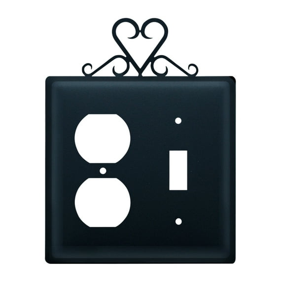 Heart - Single Outlet and Switch Cover