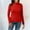 Red, variant on Thermal Shirts for Women Long Sleeve turtleneck Womens Undershirts Womens Fitted Tops Women Winter Tops Womens Fashion