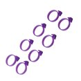 thumbnail image 3 of LIFKOME 12Pcs Icing Bag Sealing Ring Purple 3.2 x 2.5 x 0.5in for Home Cooks and Baking, 3 of 8