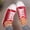 Red, variant on Women's Fashion Sneakers - Lightweight Lace-Up Shoes with Sparkling Sequin Detail for Casual Wear
