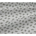 thumbnail image 5 of oneOone Viscose Jersey White Fabric Leaves & Flower Floral Sewing Craft Projects Fabric Prints By Yard 60 Inch Wide, 5 of 5