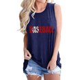 thumbnail image 2 of IROINNID Womens Casual Summer Solid Color Baseball Letter Print Pattern Sleeveless Vest Top T-shirt Spring Saving Sale, 2 of 2