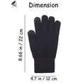 thumbnail image 2 of PULLIMORE Winter Warm Knit Gloves for Men Touchscreen Thermal Soft Lining Elastic Cuff Texting Gloves (Khaki), 2 of 8