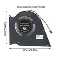 thumbnail image 5 of AOOOWER Laptops CPU GPU Cooling Fan Coolers Radiators for ROG Zephyrus S GX531 GX531GM GX531GX DC12V 1A CPU GPU Fan, 5 of 8