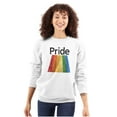 thumbnail image 3 of Gay Rainbow Pride Flag LGBTQ Rights Unisex Plus Fleece Graphic Sweatshirt Brisco Brands 5X, 3 of 5