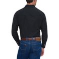 thumbnail image 4 of ELY CATTLEMAN Chemise Western à Manches Longues pour Hommes, Noir, TTG, 4 of 4
