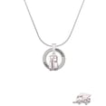 thumbnail image 2 of Delight Jewelry Silvertone 3-D Fire Engine - Hockey Ring Charm Necklace, 18", 2 of 4