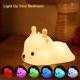 thumbnail image 4 of paquete de luces nocturnas para niños, luces nocturnas de guardería de ciervos con batería, lámpara de mesa de 7 colores, decoración de habitación, tipo C recargable, lindos regalos LED multicolores, 4 of 5
