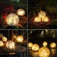 thumbnail image 4 of Solar Garden Lights Outdoor Cracked Glass Ball Waterproof Wireless Warm White Led Lamp, 4 of 5