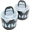 thumbnail image 3 of Wzzjkit Set Of 2/3 Halloween Candy Bowls Stackable Multi Purpose Storage Containers Halloween Candy Bowl Set With Assorted Patterns, 3 of 4