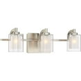 thumbnail image 4 of Quoizel KLT8603BNLED Kolt Éclairage de Salle de Bain Moderne, 3 Lumières, LED 13.5 Watts, Nickel Brossé (6 Pouces H x 21 Pouces L), 4 of 5