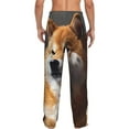 thumbnail image 6 of Cauagu Regal Shiba Inu Mens Pajama Pants Sleep & Lounge Pants,PJ Bottoms with Pockets-Medium, 6 of 7