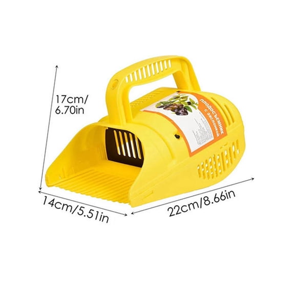 HOARBOEG Efficient Berry Picking Tool, Blueberry Picker, Cranberry Harvester, Garden Fruit Harvesting Scoop for Blueberries, Currants, Elderberries - Portable Collector with Container