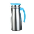 thumbnail image 1 of veasfak Stainless Steel Vacuum Insulated Kettle 0.8L Modern for Camping Bar Weddings Blue with handle, 1 of 6