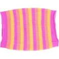 thumbnail image 1 of Portolano Foulard Tricotée Rayée Violette / Rose Orange pour Femmes - Taille Unique, 1 of 1