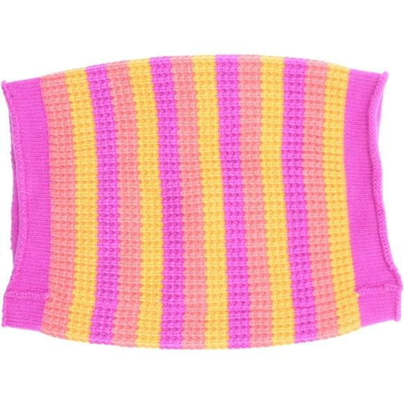 Portolano Women's Purple / Pink Orange Striped Knit Infinity Scarf Scarves & Wrap - One Size