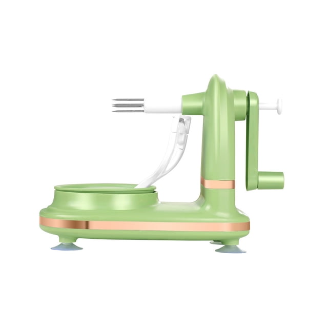 Cateissary Máquina cortadora de frutas para pelar peladores de patatas con manivela DIY giratorio automático hogar Oficina Hotel Gadgets Cocina y Comedor Verde claro
