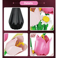 thumbnail image 5 of Remocguys Flower Bouquet Building Set Tulips with Vase for Adults Compatible with Lego 223 Pcs, 5 of 6