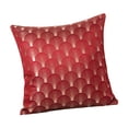 thumbnail image 3 of Funda de almohada cuadrada de 45,7 x 45,7 cm para sofá, cómoda y moderna. Rojo, 3 of 9