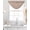 Brown, variant on Warm Beige Sheer Waterfall Valance Curtains for Window, Solid Color Farmhouse Beige Rod Pocket Sheer Topper Swag Curtains for Living Room, Kitchen 38.5"W x 47.2"L, 2 Panels